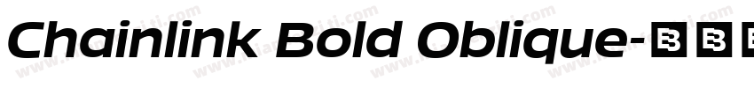 Chainlink Bold Oblique字体转换